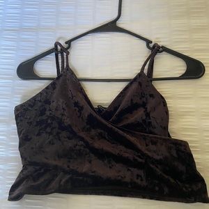 Velvet Crop Top